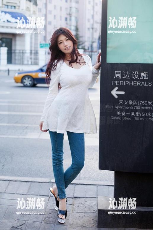 TuiGirl推女郎 - 从潘娇娇的图集中，看她对定制连体衣的另一番解读！