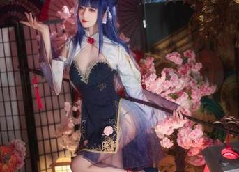 给弥音音ww点赞吧，旗袍cos的套图，每一张都像是在凹造型。